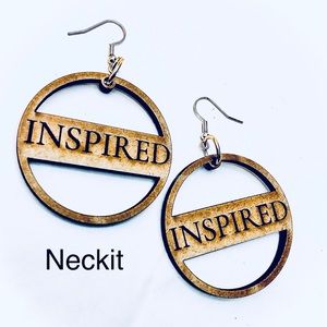 Inspired Engraved Earrings